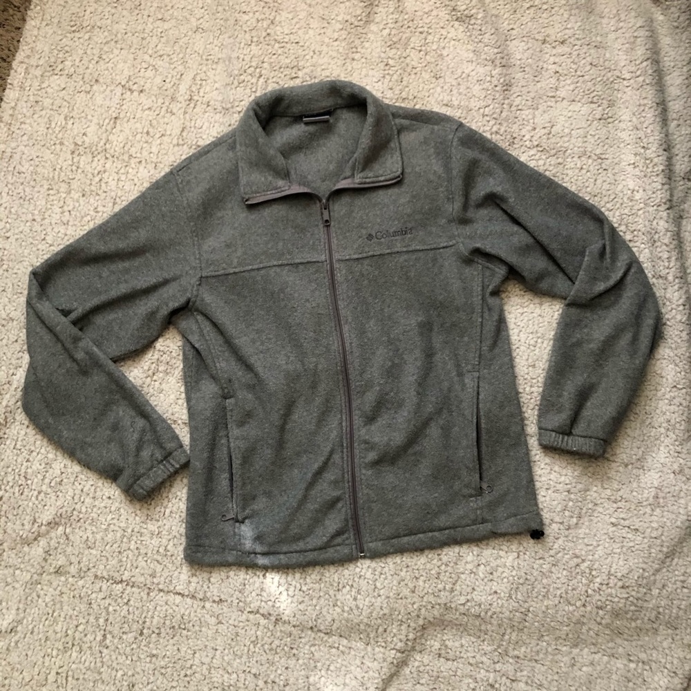 Fleece zip up Columbia jacket